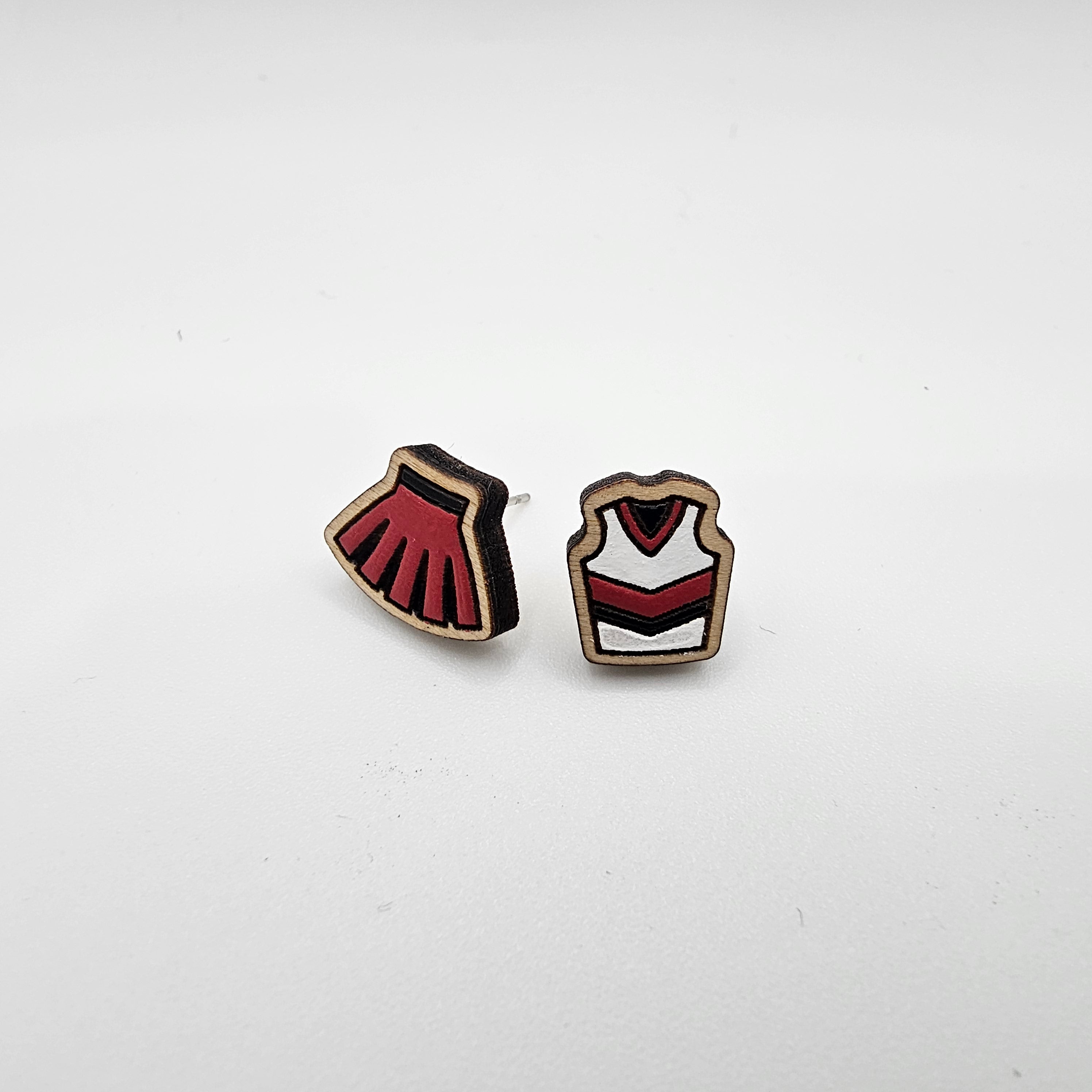 Cheer Uniform Earring | Hand-Painted | Surgical Steel - SEHPX52