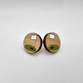 Hole in One Stud Earring | Hand-Painted | Surgical Steel - SEHLH24