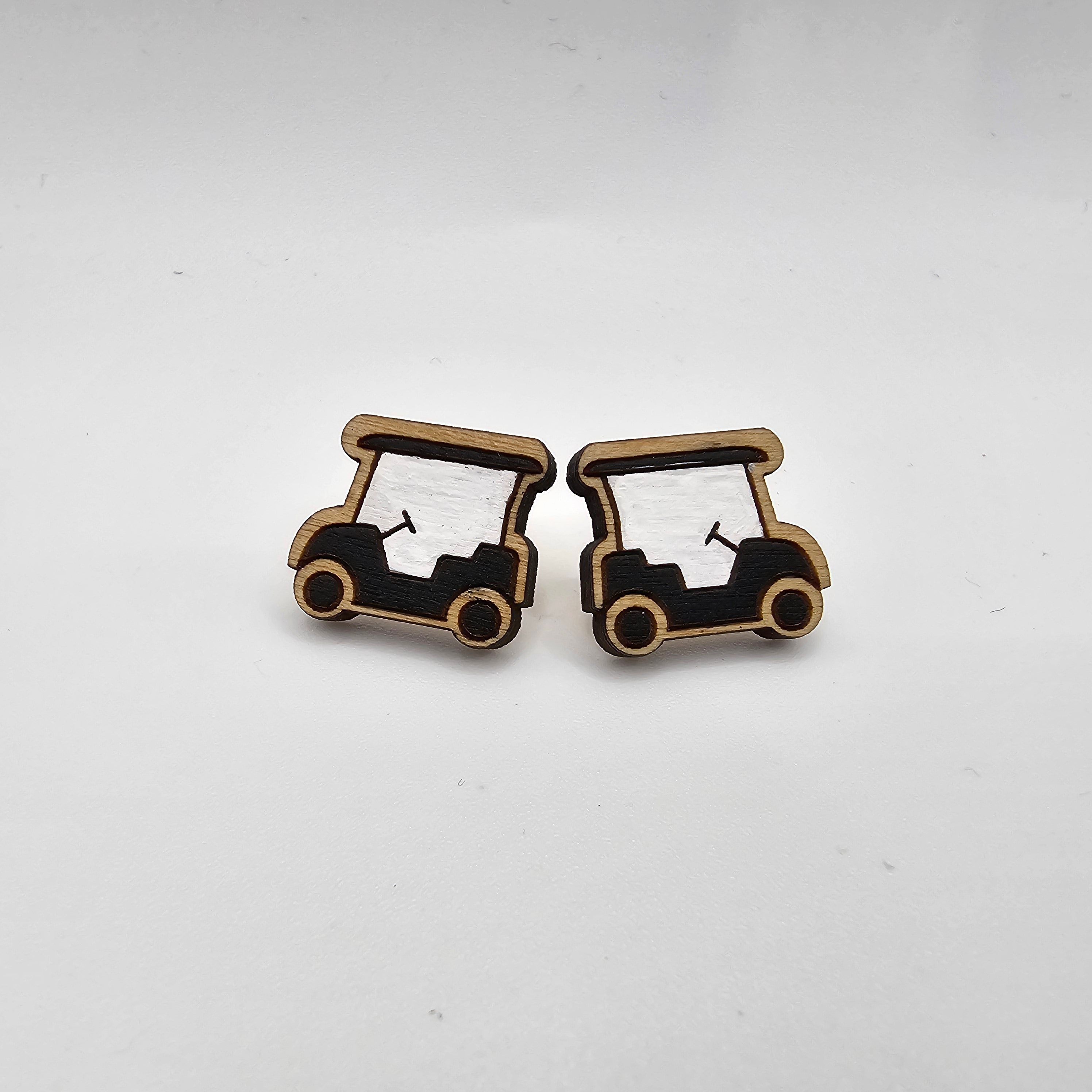 Cart Life Stud Earrings | Hand-Painted | Surgical Steel - SEHLH8