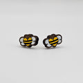 Heart Bee Stud Earring | Hand-Painted | Surgical Steel - SEHOS32