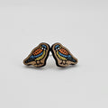American Kestrel Stud Earring | Hand-Painted | Surgical Steel - SEHPX57
