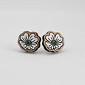 Dogwood Flower Stud Earrings | Hand-Painted | Surgical Steel - SEHPX21