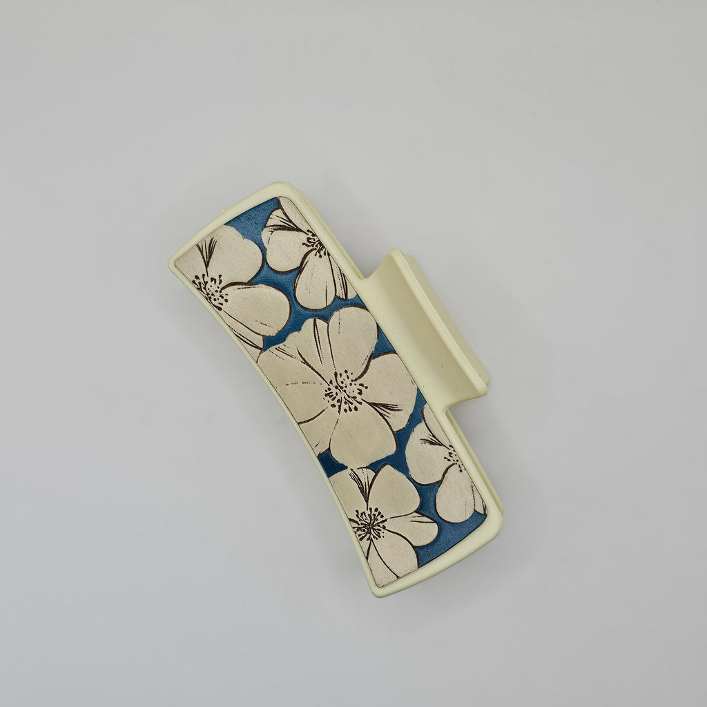 Full Blooms Hair Claw Clip | Hand-Painted Wood - LCHPP4