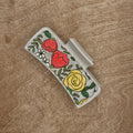 Floral Burst Hair Claw Clip | Hand-Painted Wood - LCHPP5