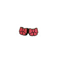 Pink Bow Stud Earrings | Hand-Painted | Surgical Steel - SEHPP5
