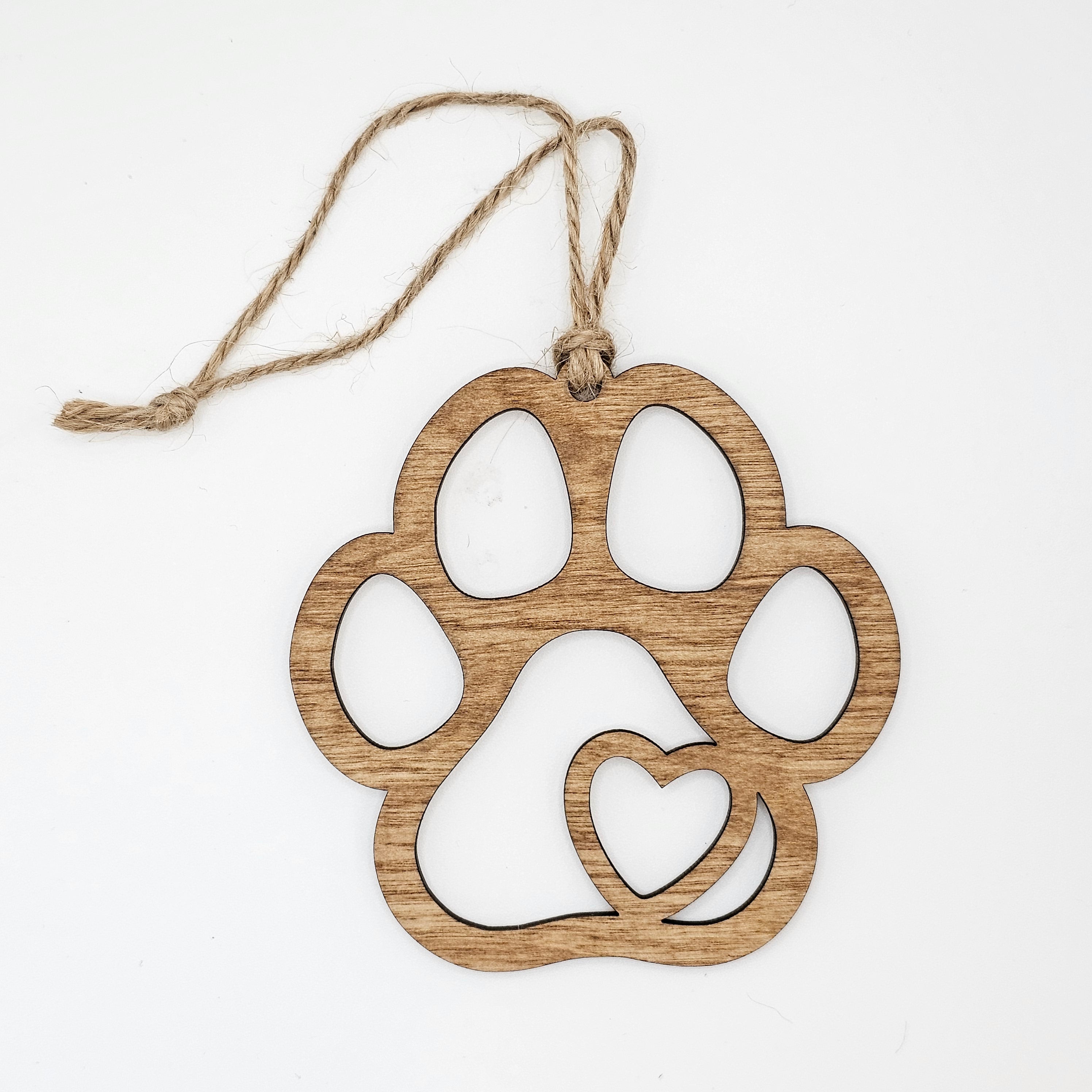 Eternal Bond of Unconditional Love | Paw Print Story Ornament - OWOB5