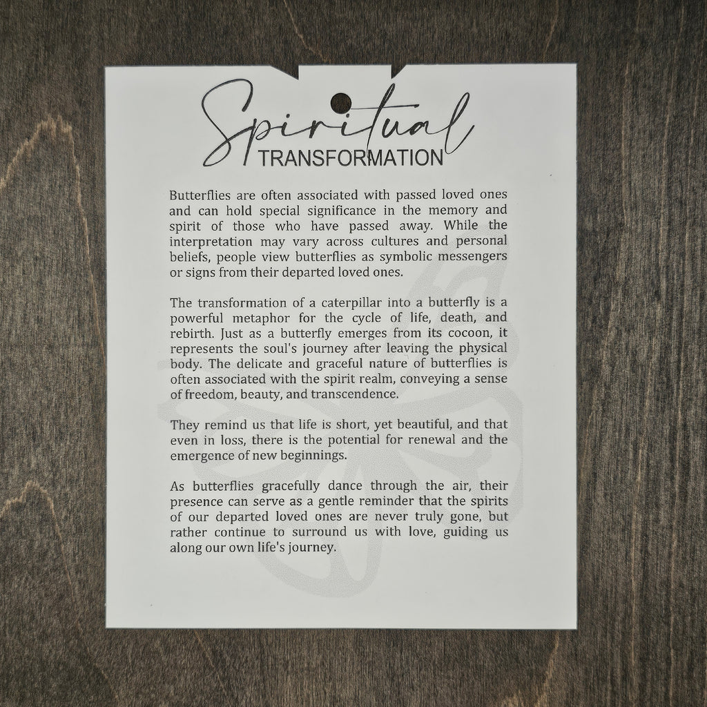 Spiritual Transformation | Butterfly Story Ornament - OWOB15