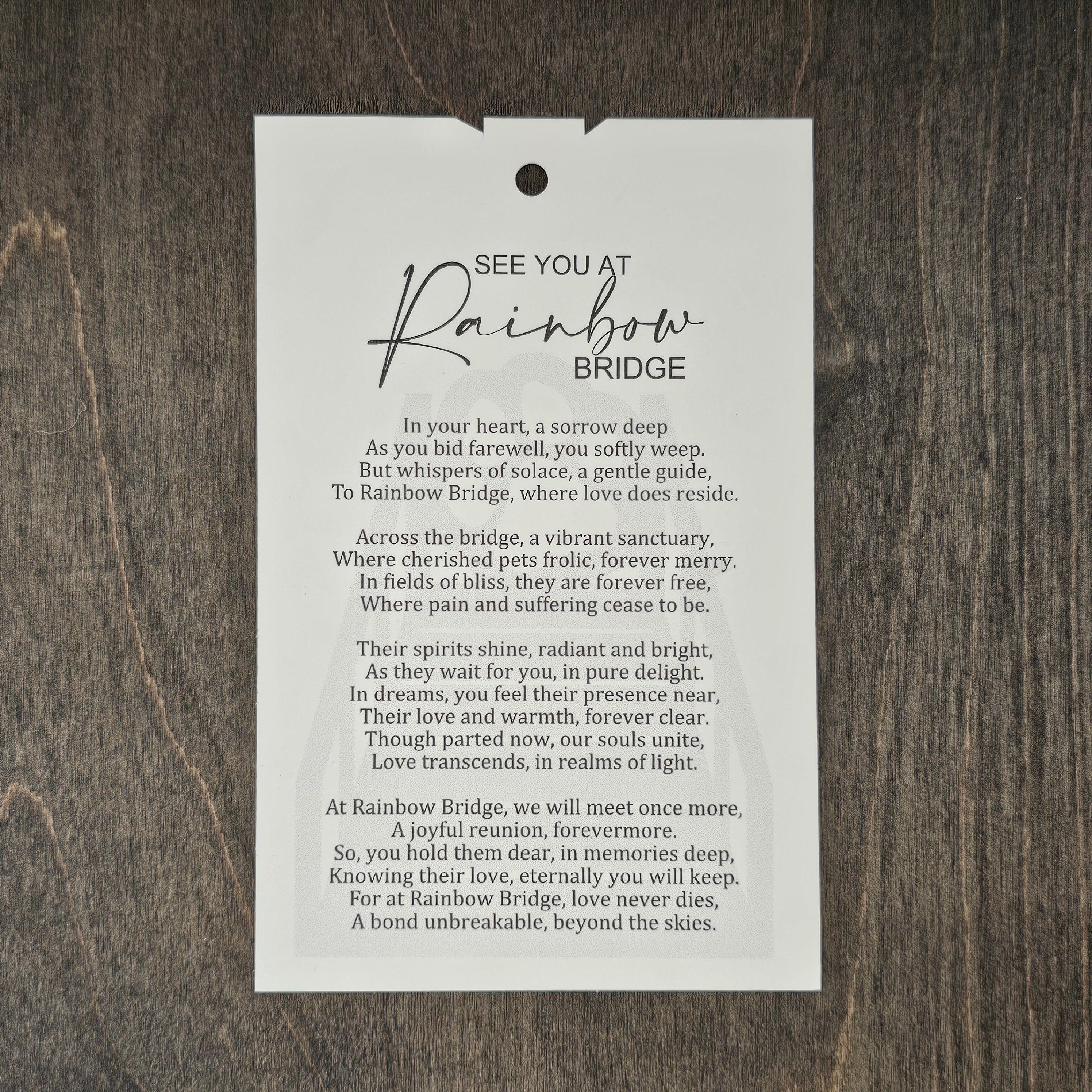 See You at Rainbow Bridge | Dog Story Ornament - OWOB8
