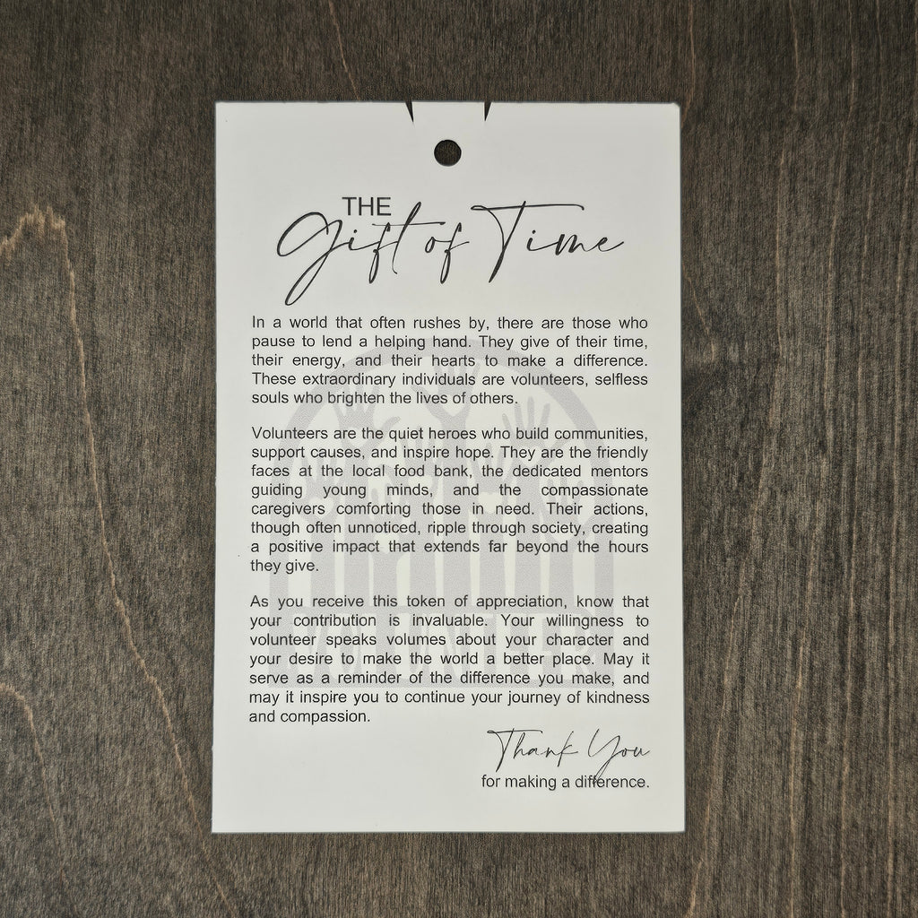 The Gift of Time | Volunteer Story Ornament - OWOB18