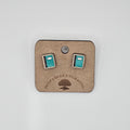 Composition Book Stud Earrings | Hand-Painted | Surgical Steel - SEHLH4