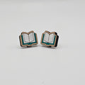 Open Book Stud Earrings | Hand-Painted | Surgical Steel - SEHLH1