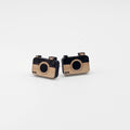 Camera Stud Earrings | Hand-Painted | Surgical Steel - SEHCR2