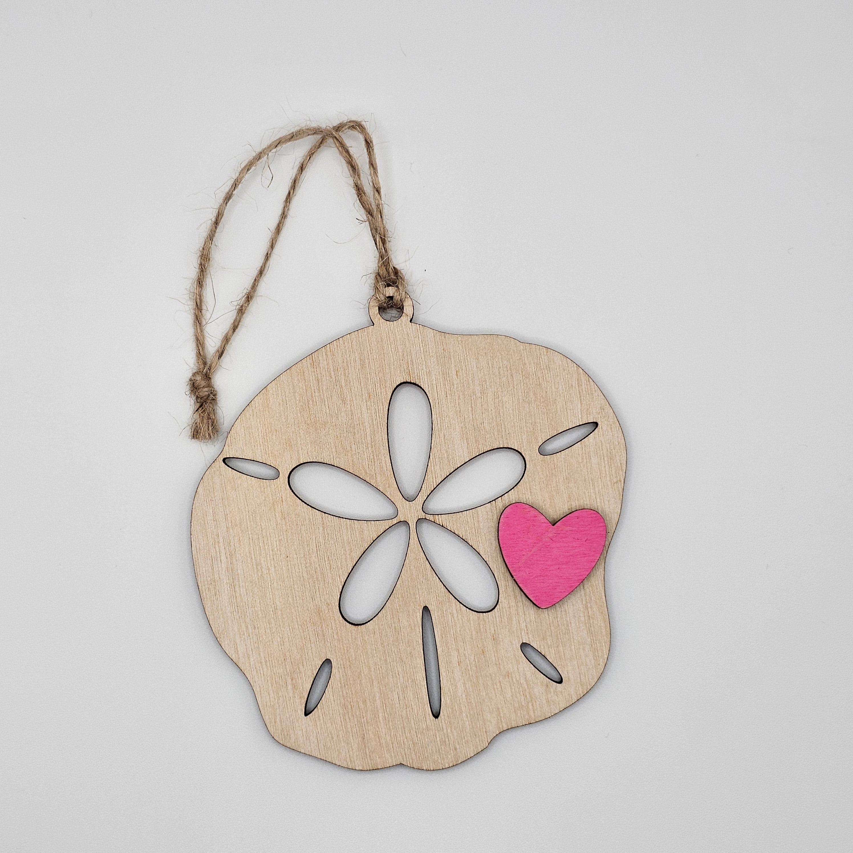 Seashore Treasure | Sand Dollar with Heart Story Ornament - OWOB19