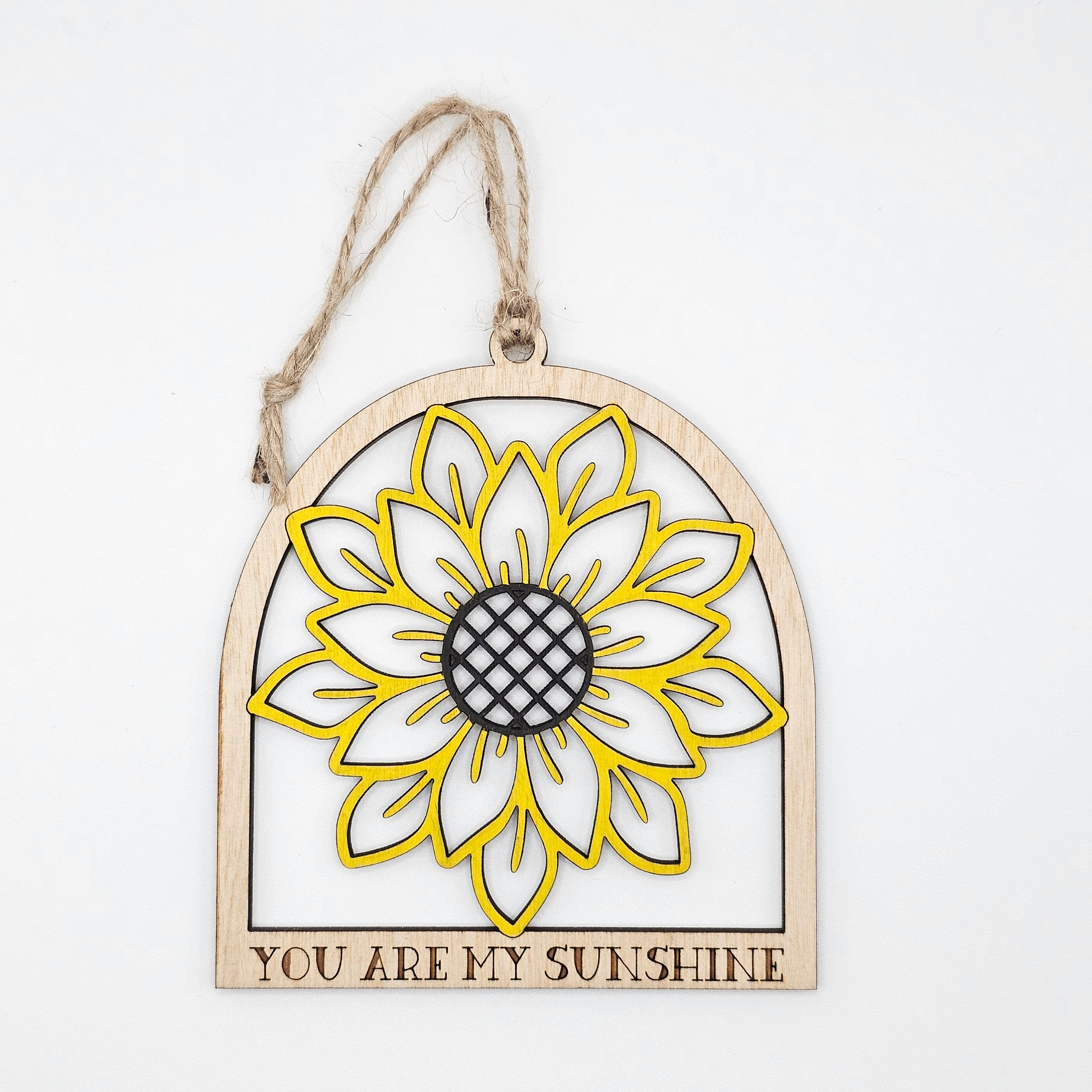 Sun Kissed Smiles | Sunflower Story Ornament | Hand Painted - OWOB20