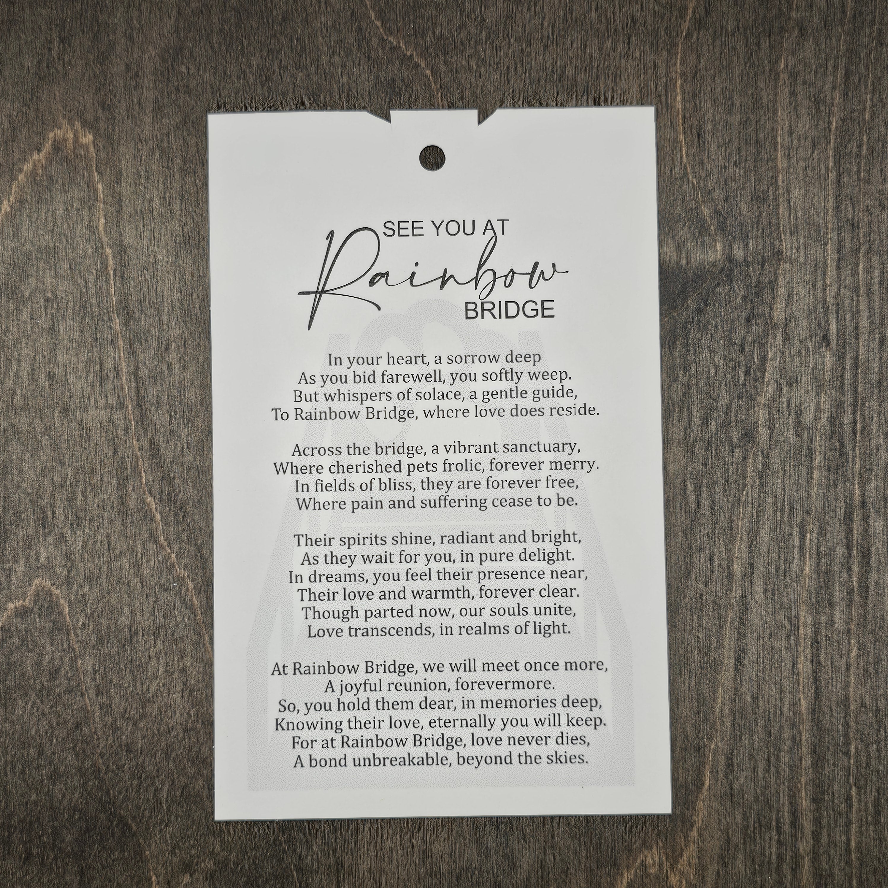 See You at Rainbow Bridge | Cat Story Ornament - OWOB7