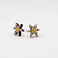 Retro Flower Stud Earring | Hand-Painted | Surgical Steel - SEHDC2