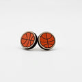 Basketball Stud Earring | Hand-Painted | Surgical Steel - SEHPX45