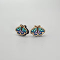 Moth Stud Earring | Hand-Painted | Surgical Steel - SEHPX69