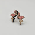 Flamingo Stud Earring | Hand-Painted | Surgical Steel - SEHLH21