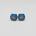 Fish Bowl Stud Earring | Hand-Painted | Surgical Steel - SEHLH19