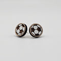 Soccer Ball Stud Earring | Hand-Painted | Surgical Steel - SEHPX48