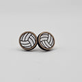 Volleyball Stud Earring | Hand-Painted | Surgical Steel - SEHPX46