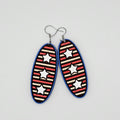 Stars & Stripes Statement Earrings - DEHSC13