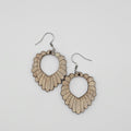 Squash Blossom Dangle Earrings | Hand-Painted | Surgical Steel - DEHPP37