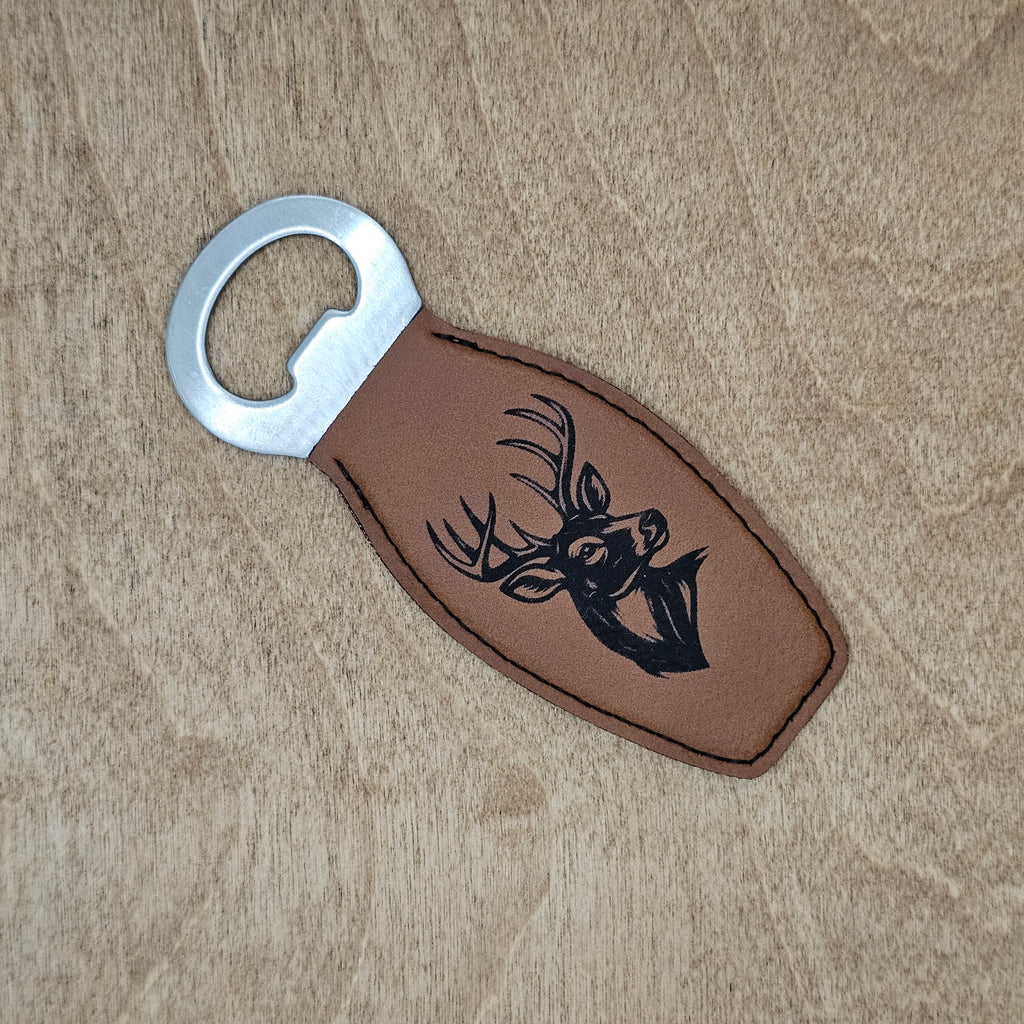 Buck Design - Magnetic Leatherette Bottle Opener
