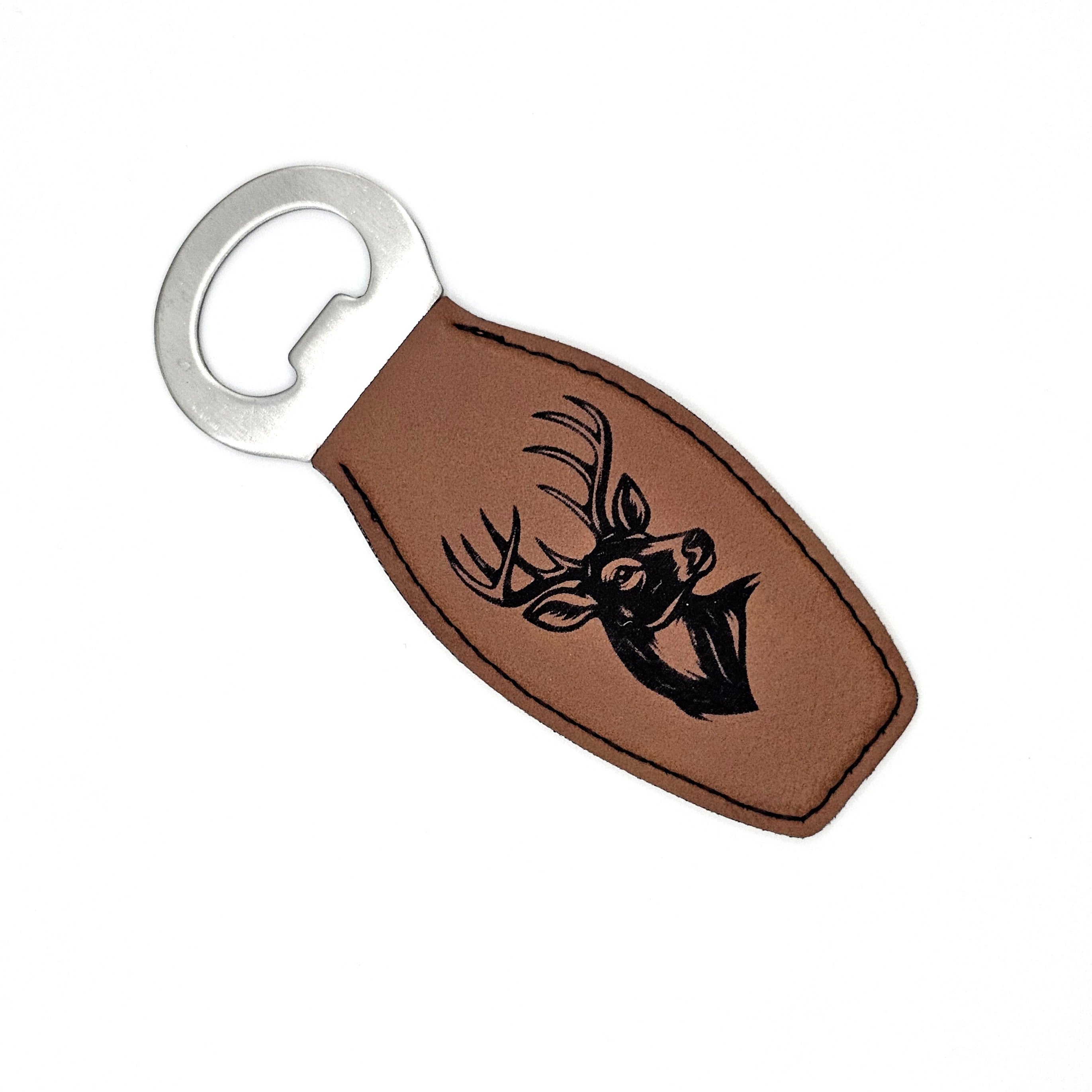 Buck Design - Magnetic Leatherette Bottle Opener