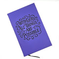 "With God All Things Are Possible" - Leatherette Journal