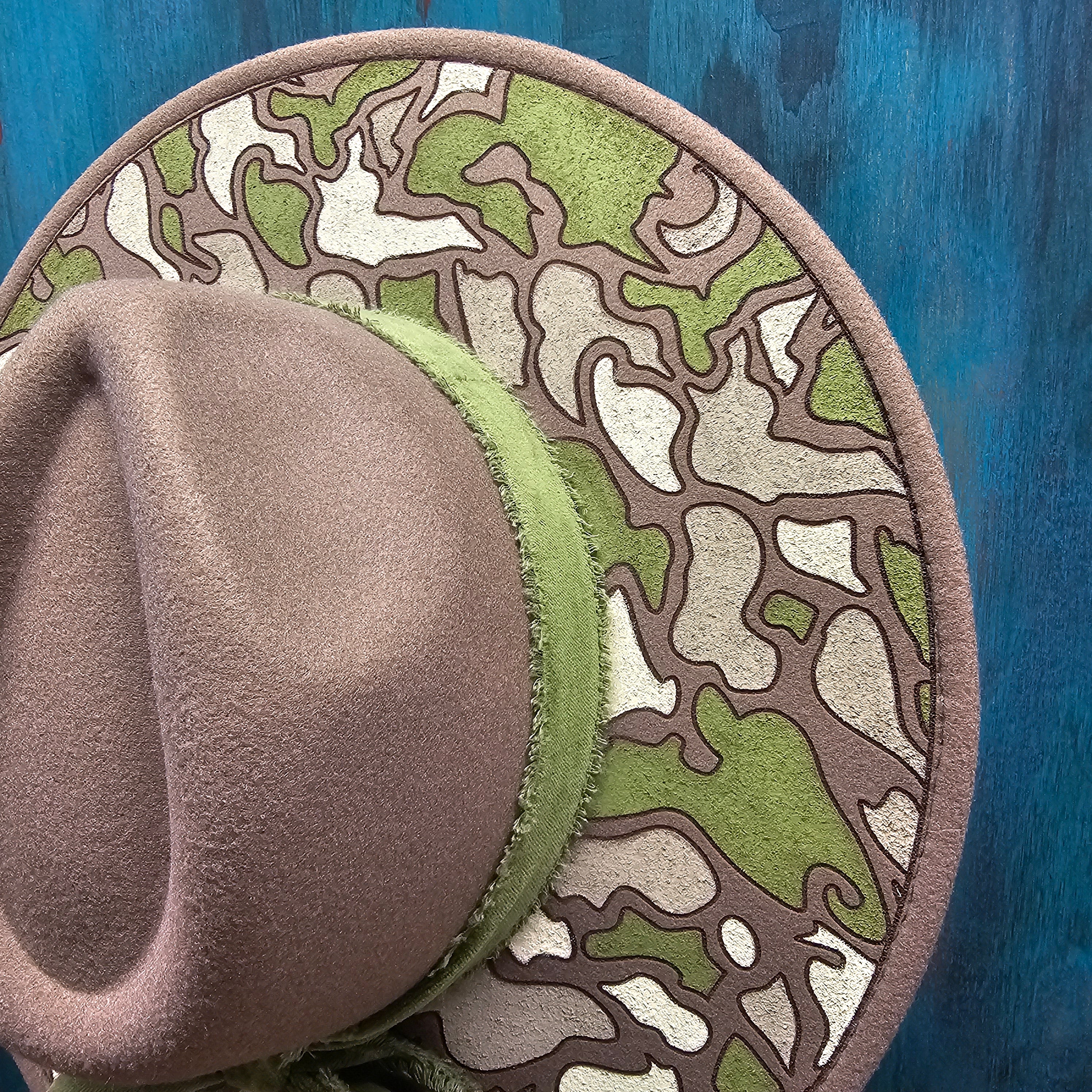 Camo Hand-Painted Cowboy Hat