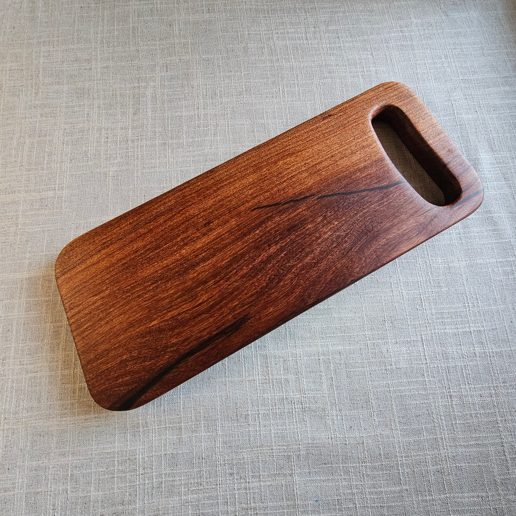 Texas Mesquite Charcuterie Board with Carved Handle