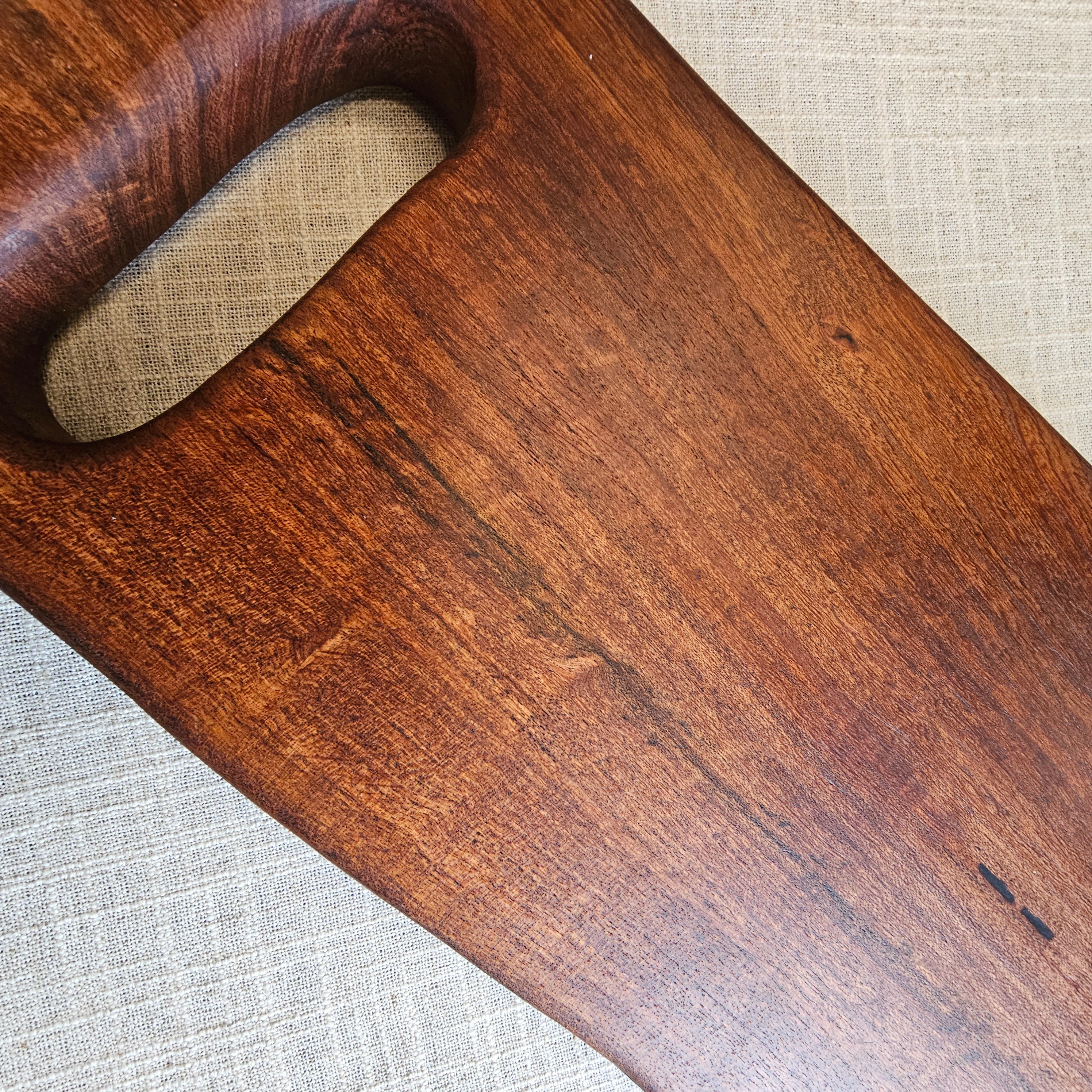 Texas Mesquite Charcuterie Board with Carved Handle