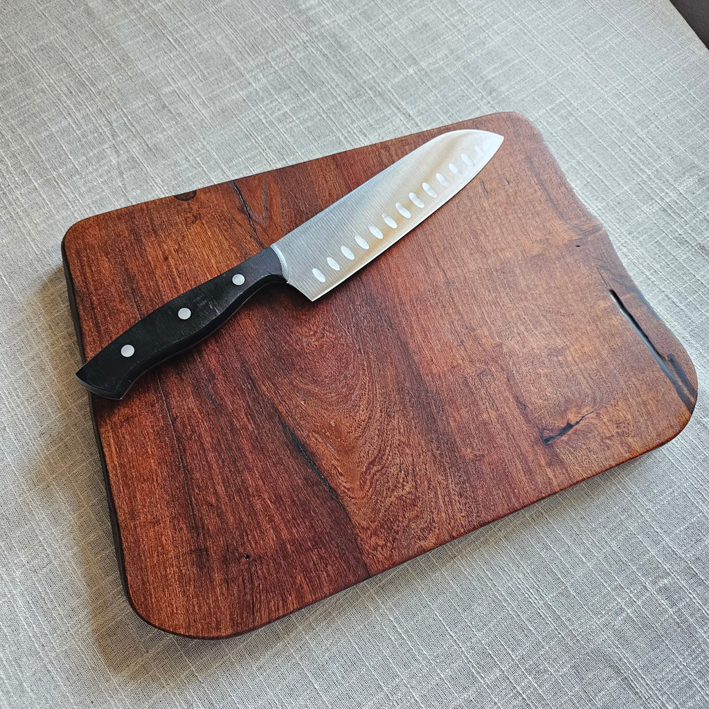 Texas Mesquite Cutting Board with Epoxy Inlay