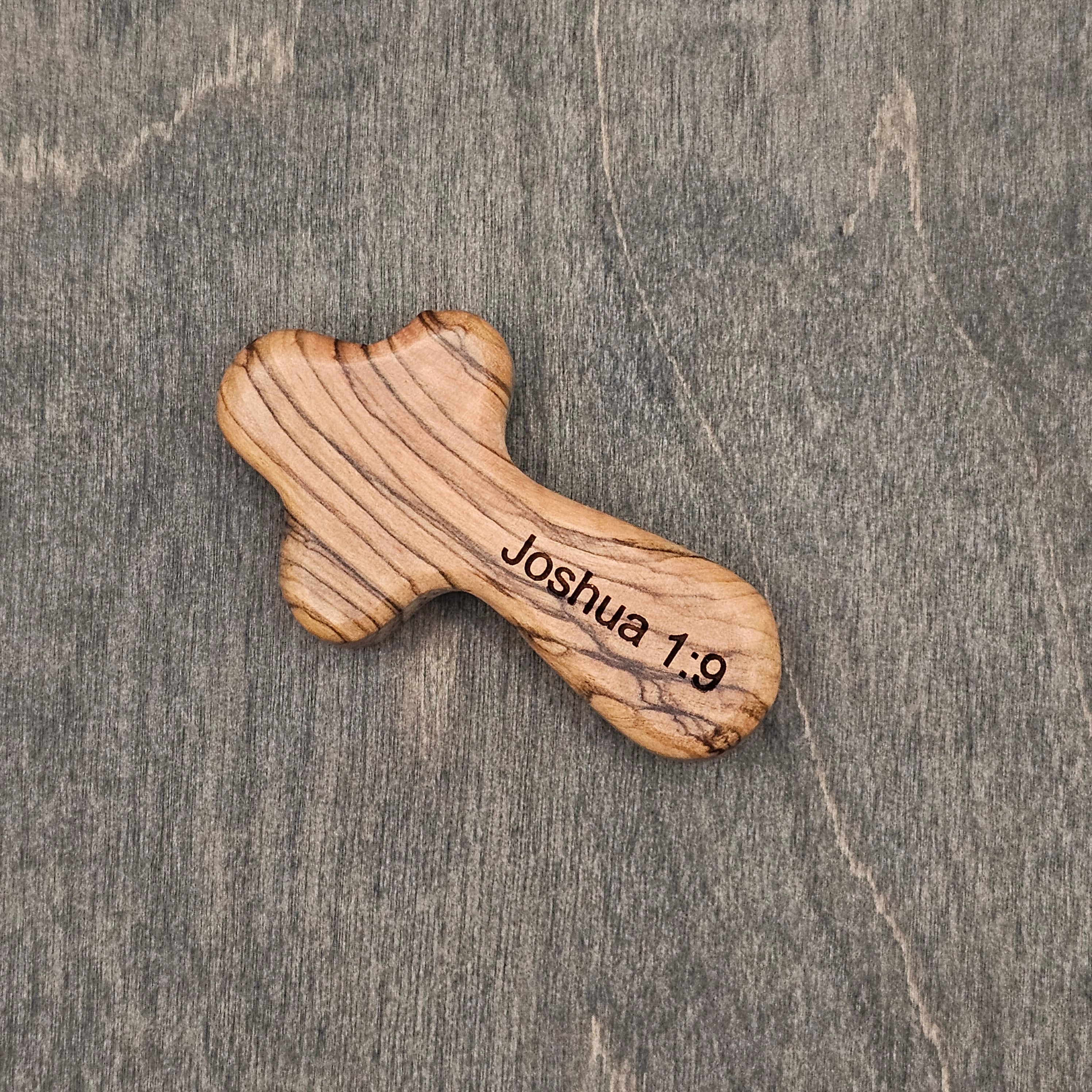 Comfort Cross | Olive Wood Cross with Scripture