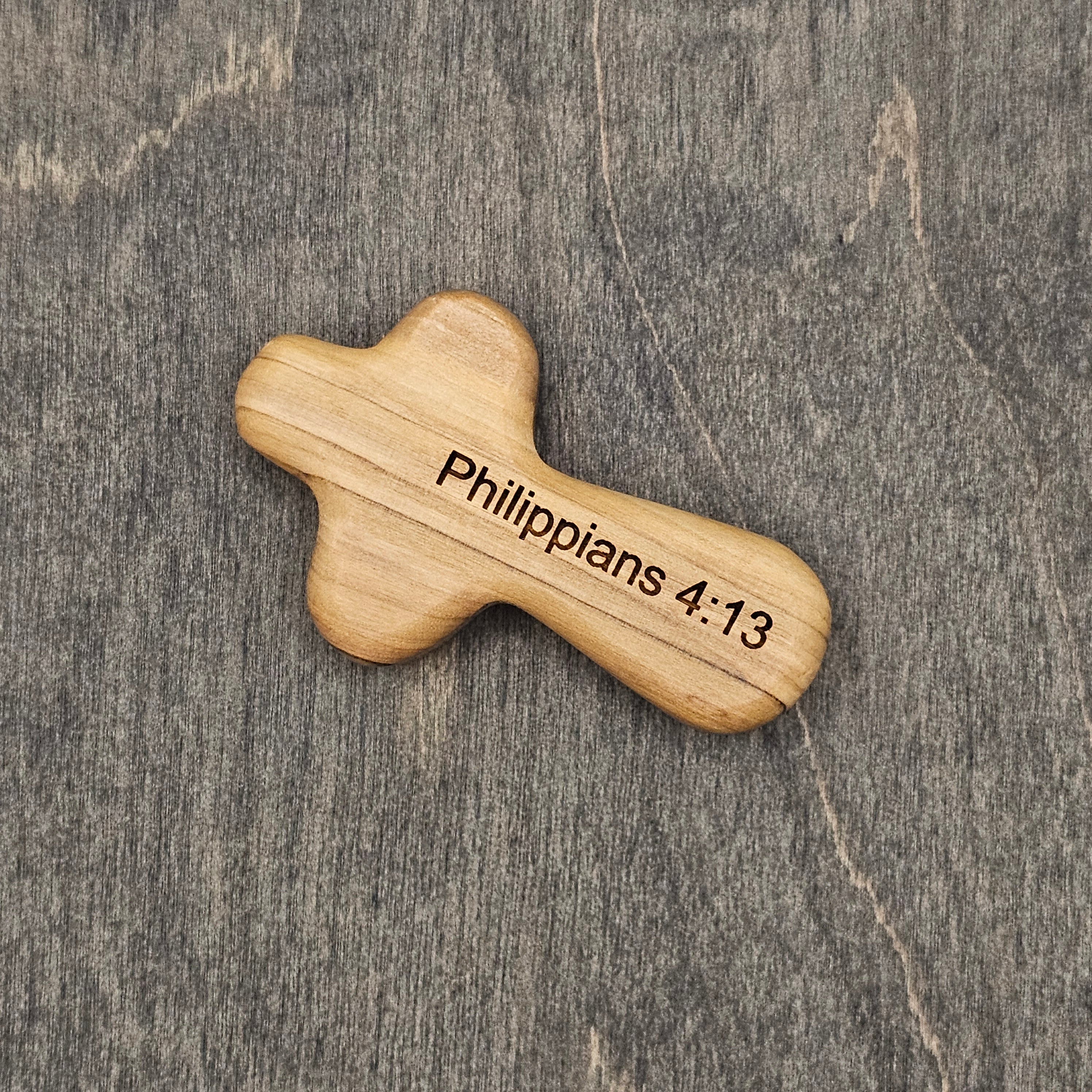 Comfort Cross | Olive Wood Cross with Scripture