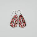 Pink Prism Cutout Drop Earrings | Hand-Painted | Surgical Steel - DEHPP2-LRT
