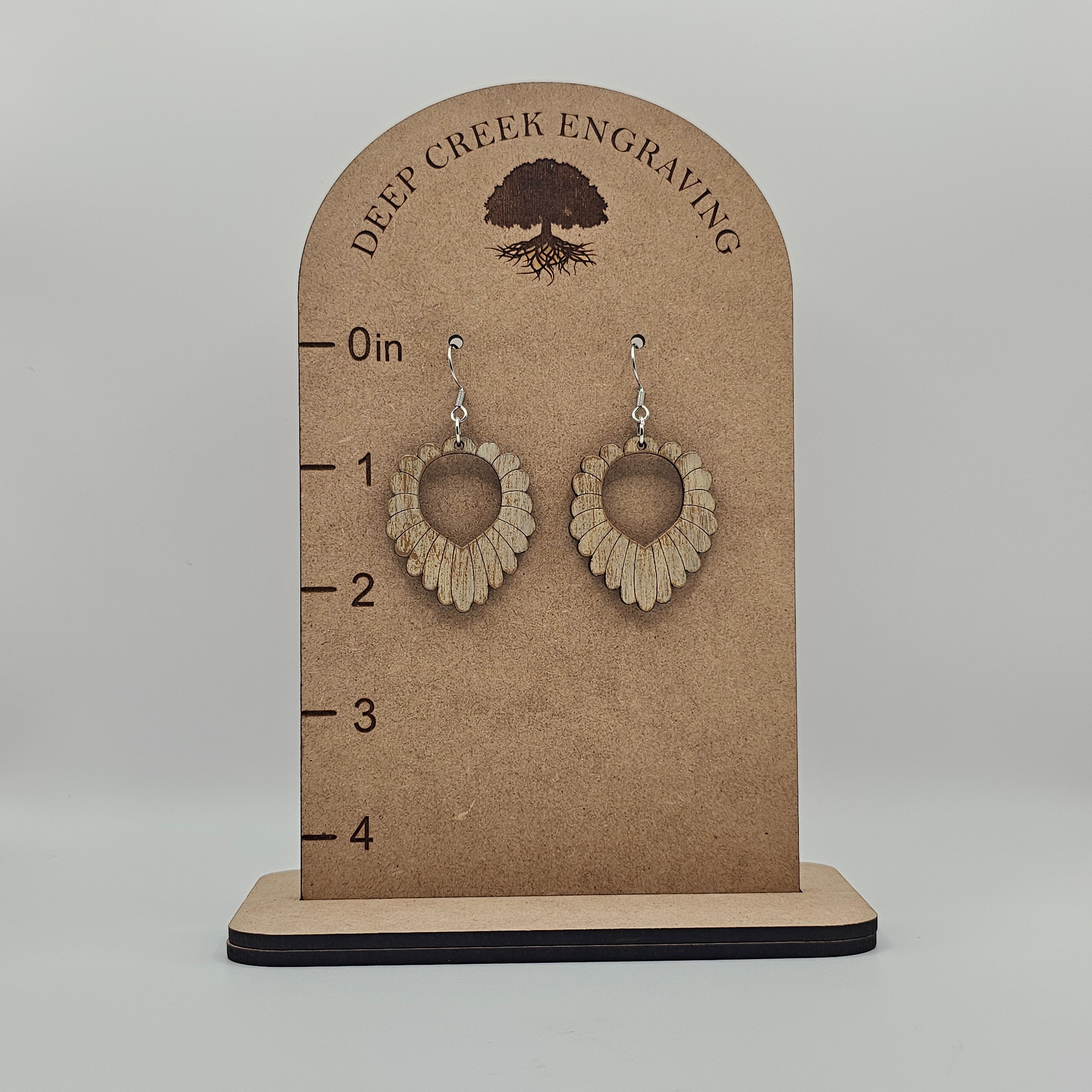 Squash Blossom Dangle Earrings | Hand-Painted | Surgical Steel - DEHPP37
