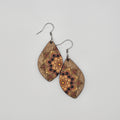 Golden Mandala Dangle Earrings | Hand-Painted | Surgical Steel - DEHPP45