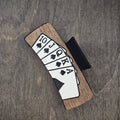 Royal Flush | Large Hand-Painted Wood Hair Claw Clip - LCHDC25