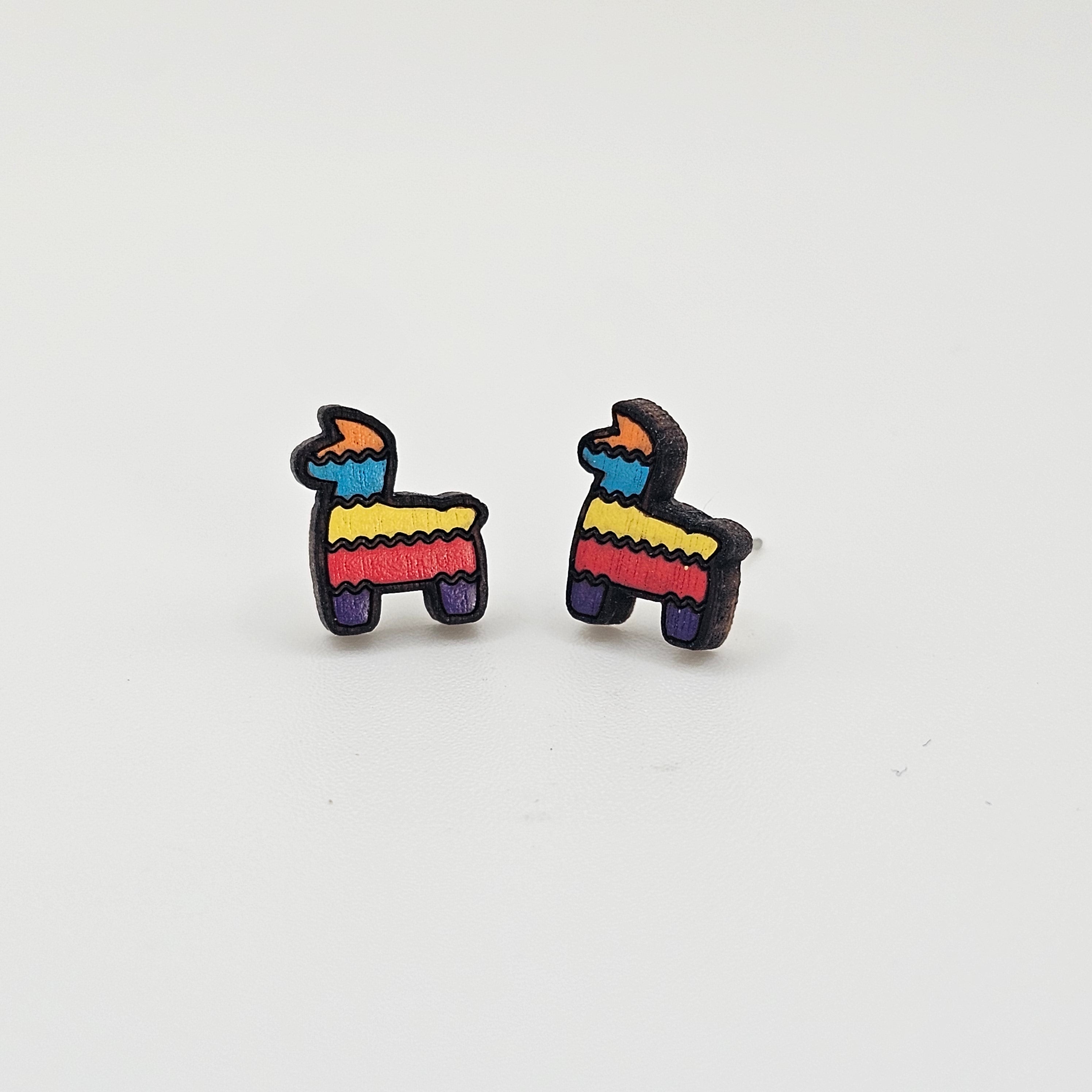 Pinata Stud Earring | Hand-Painted | Surgical Steel - SEHLH11