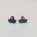 Fiesta Hat Stud Earring | Hand-Painted | Surgical Steel - SEHLH14