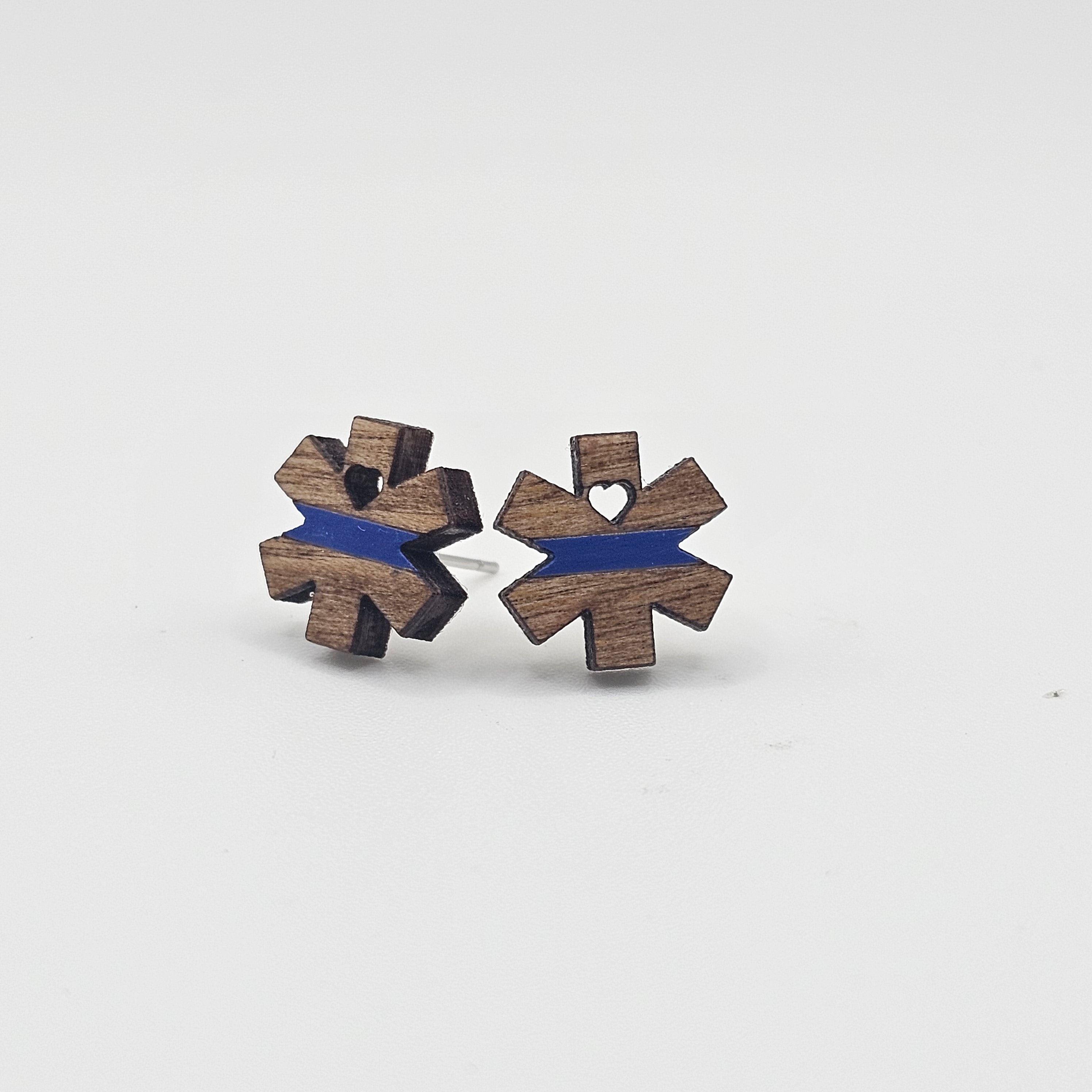 Medic Stud Earring | Hand-Painted | Surgical Steel - SEHLH20
