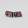 Stars & Stripes USA Stud Earring | Hand-Painted | Surgical Steel - SEHOS16