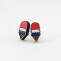 Stars, Stripes & Scoops Stud Earring | Hand-Painted | Surgical Steel - SEHOS25