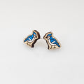 Blue Jay Stud Earring | Hand-Painted | Surgical Steel - SEHPX1