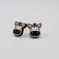 Safari Zebra Stud Earring | Hand-Painted | Surgical Steel - SEHPX13