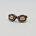Cheeky Monkey Stud Earring | Hand-Painted | Surgical Steel - SEHPX15