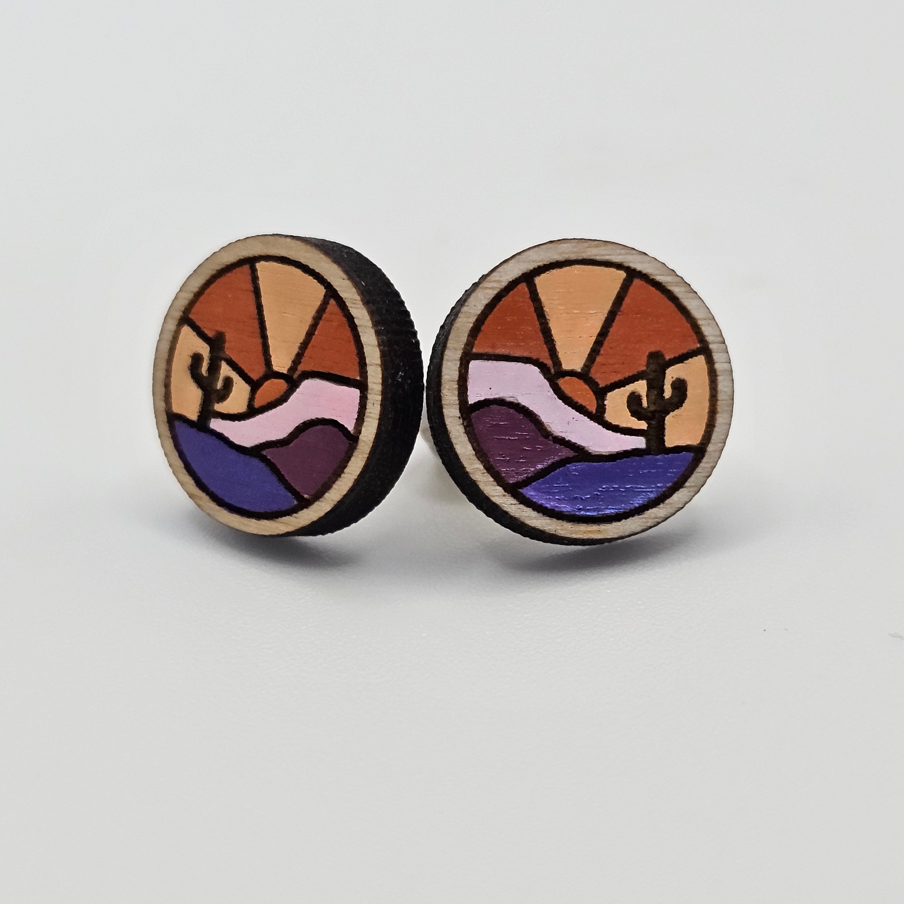 Mesa Sol Stud Earring | Hand-Painted | Surgical Steel - SEHPX41